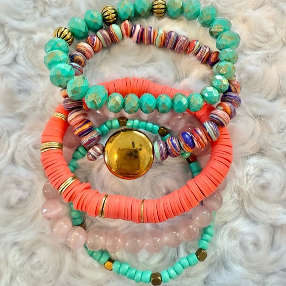 Colorful Beaded Bracelet Set - Picture 3 of 5